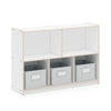 EdQ 2-Shelf 5-Compartment Storage with Bins - 30