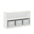 G80210 EdQ Essentials Two Shelf Open Storage 24in White Main-1 | White
