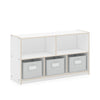 EdQ 2-Shelf 5-Compartment Storage with Bins - 24