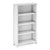 G27660 Taiga 4-Shelf Bookcase White Silo Main | White