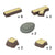 301331 Timber Trail Stepping Logs Set Piece Count