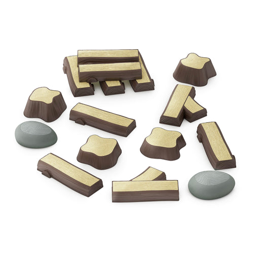 301331 Timber Trail Stepping Logs Set Silo 1