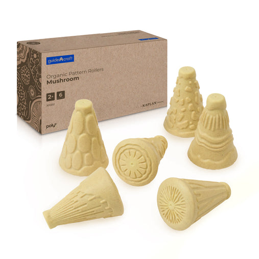 301332 Organic Pattern Rollers Mushroom Main Image