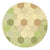 U2444 302425-GR SOP Round Carpet 5ft Green Hex Silo 1