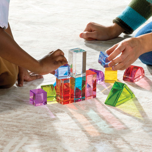 G6830 Acrylic Rainbow Unit Blocks Set of 16 Lifestyle 7412