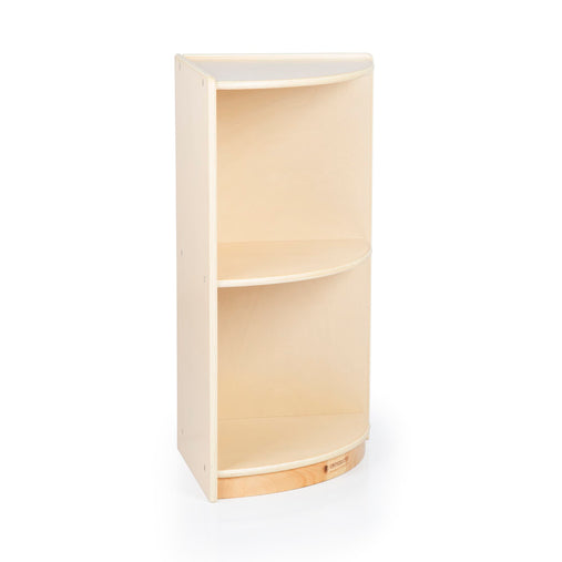 U42143 2-Shelf End Curved Storage 30in Birch Plywood