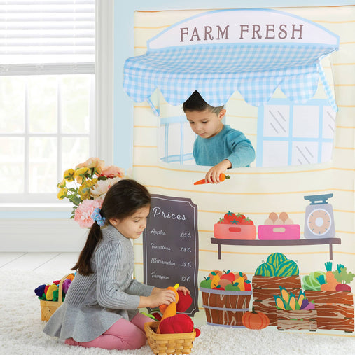 G78103 Martha Stewart Play Tent Farmers Market Lifestyle Detail 1
