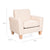 U2416 Tan Vinyl Chair-Dimension Images cm