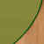 SOP9981 Sense of Place Circle Carpet Dark Green 1.83 x 1.83 mCornerDetail