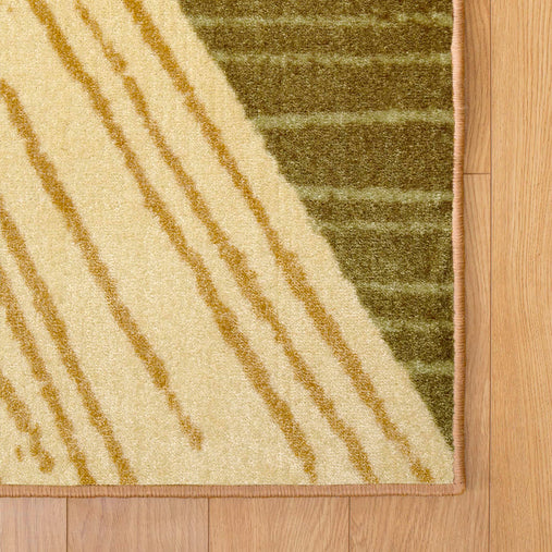 SOP9974 Geometric carpet Green Corner
