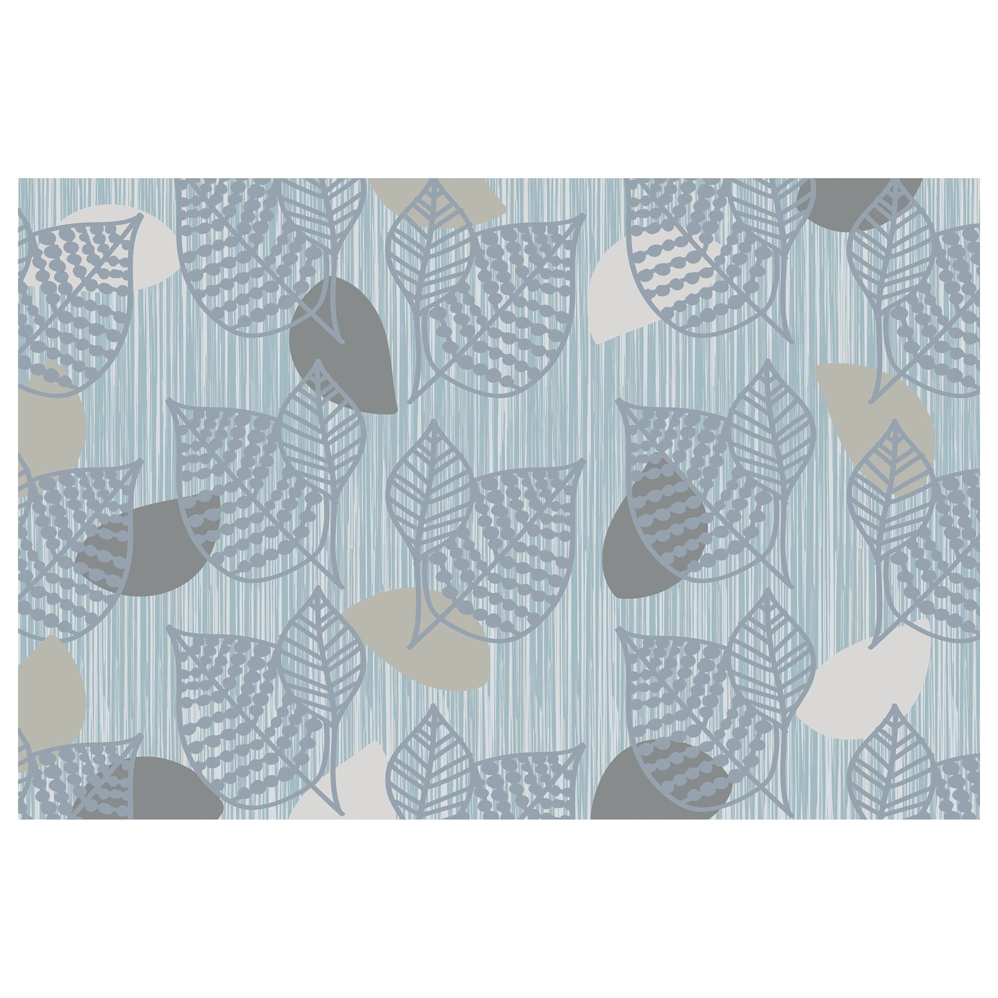 SOP9963 Leaf Carpet-Blue Main