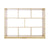 U42112 36in 8-Compartment Storage pass thru back Front