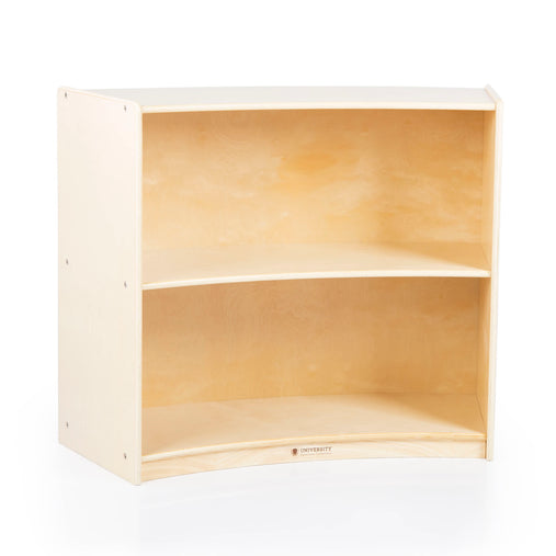 U42142 2-Shelf Right Curved Storage 30in Birch Plywood