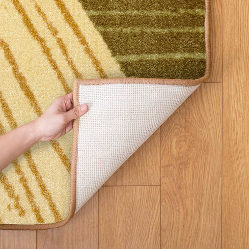 SOP9974 Geometric carpet Green Fold