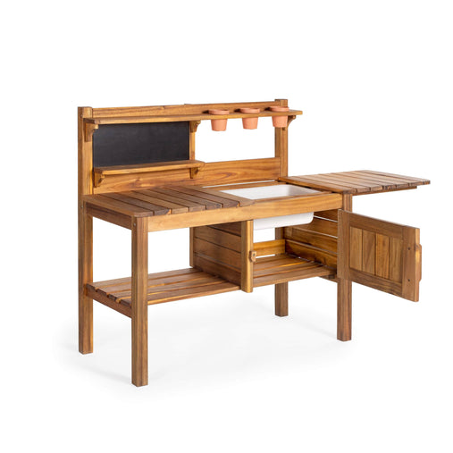 outdoor plant potting table Martha Stewart Kids' Outdoor Potting Bench