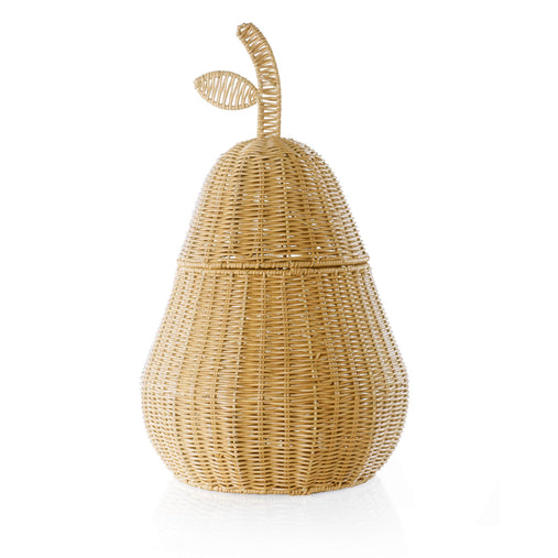 U6235  Pear Wicker Basket Silo 1