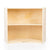 U42142 2-Shelf Right Curved Storage 30in Birch Plywood Front