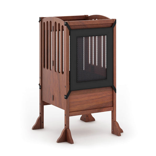 G97340 Contemporary Kitchen Helper Stool 2021 Walnut Main2 | Walnut