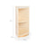 U42143 2-Shelf End Curved Storage 76 cm-BirchDimension Imagecm