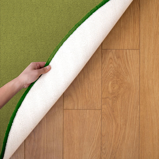 SOP9981 Sense of Place Circle Carpet Dark Green 1.83 x 1.83 mCornerDetail2
