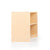 U42132 2-Shelf Right Curved Storage 24in Birch Plywood Side