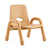 U64104 Chunky Leg Stackable Chair 8 inch Natural | 24 cm