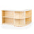 U42143 2-Shelf End Curved Storage 30in Birch Plywood Group2
