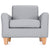 U2418 Sense of Place Vinyl Chair Gray Front