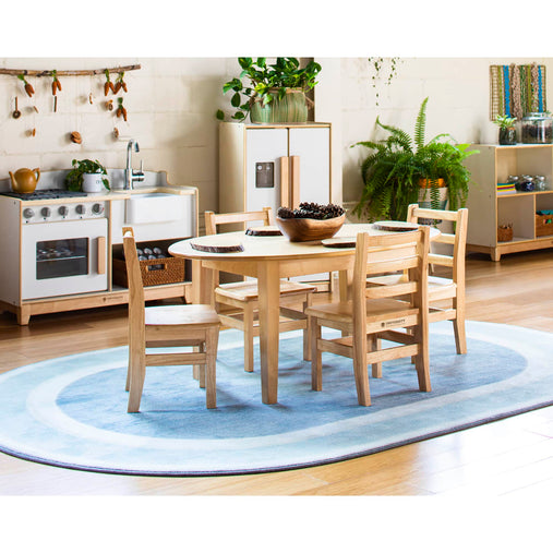 SOP9965 Oval Carpet Blue Environmental