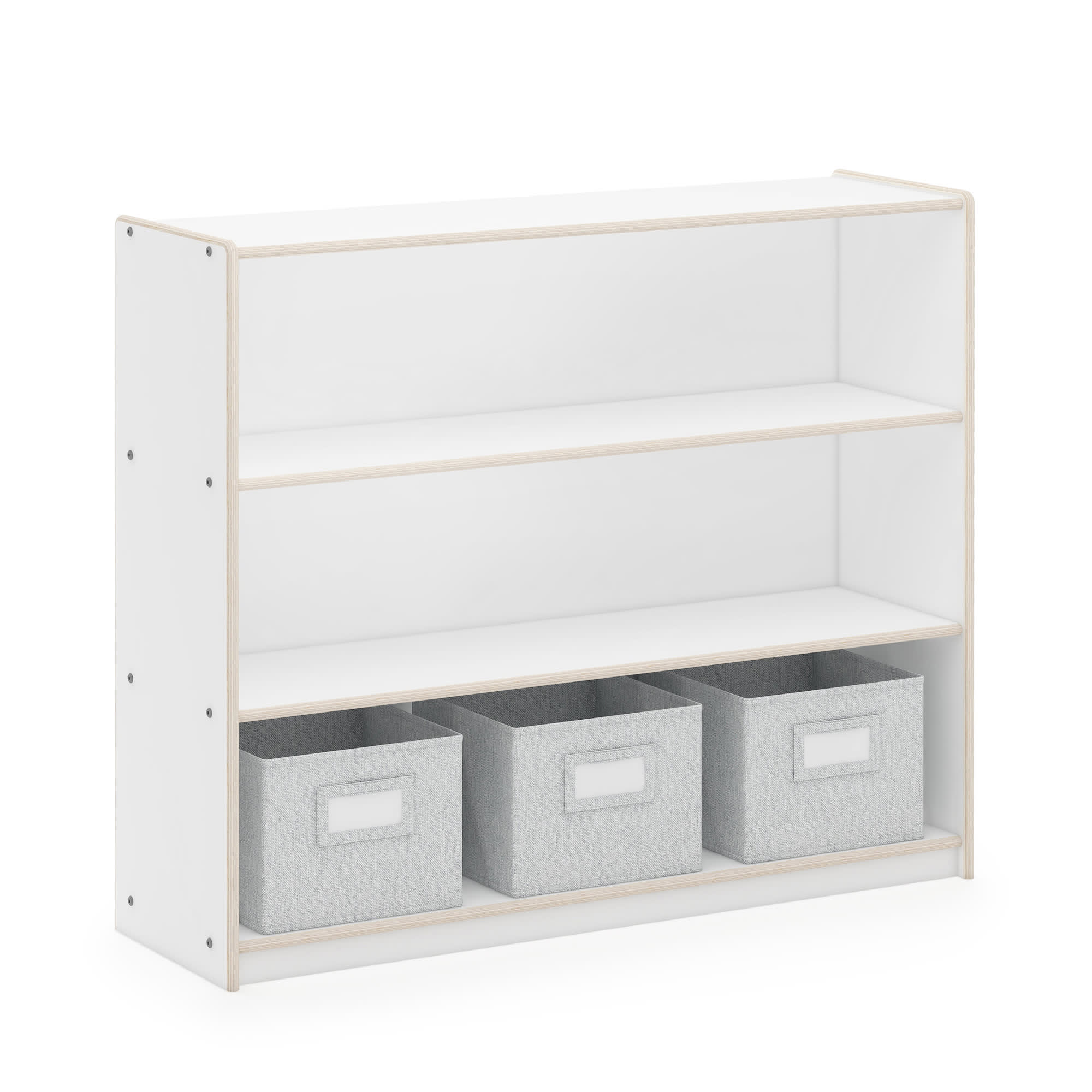 EdQ 3-Shelf Open Storage with Bins - 36