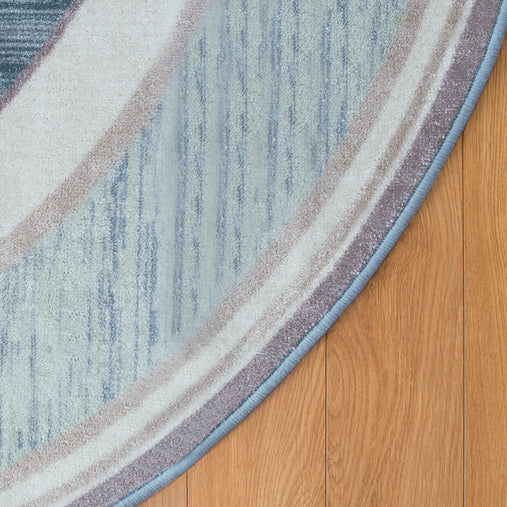 SOP9965 Oval Carpet Blue Flat
