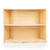 U42141 2-Shelf Left Curved Storage 30in Birch Plywood Front