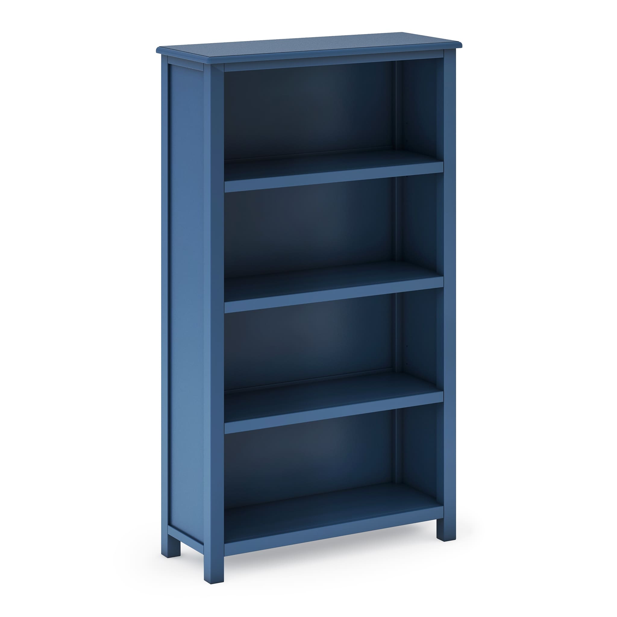 古材かざり棚　　紺色 Taiga 4-Shelf Bookcase - 54