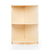U42143 2-Shelf End Curved Storage 30in Birch Plywood Front