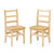 U61104 Solid Wood Ladder-back Chair 35.6 cm 2 Pack | 36 cm