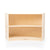 U42132 2-Shelf Right Curved Storage 24in Birch Plywood Front