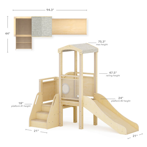 G97116 Toddler Little City Loft Natural dimensions B
