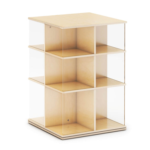 G80338 EdQ Rotating Big Book Display Natural Silo 1 Main | Natural