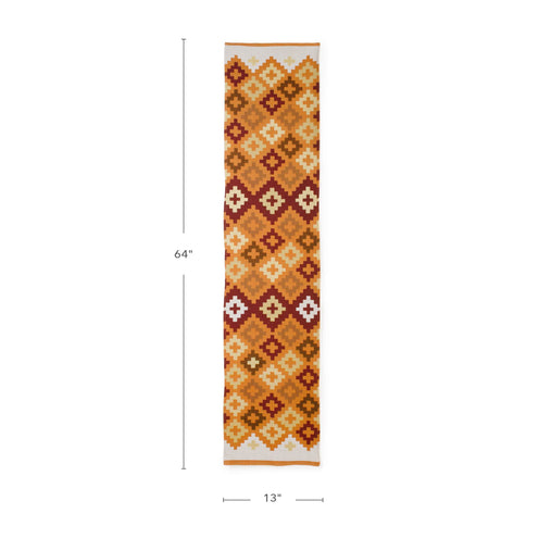 U7233  Warm Geo Decorative Runner Dimensions