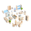 Muebles modernos para casa de muñecas - 24 piezas. colocar