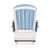 U2439 302184 Comfort Glider White Silo 2 Back