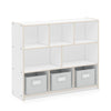 EdQ 3-Shelf 8-Compartment Storage with Bins - 36