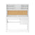 G27672 Madison Desk and Hutch White Silo Front