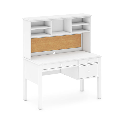 G27672 Madison Desk and Hutch White Silo 2