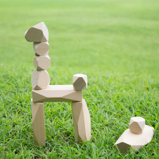G6772 Wooden Stackers Standing Stones 3