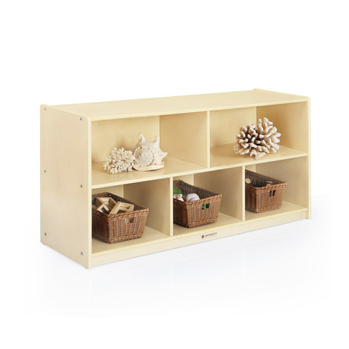 U42101 24in 5-Compartment Storage Birch Plywood Propped