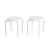 G82043 Nordic Stools Set of 2 White Silo 1 Main | White