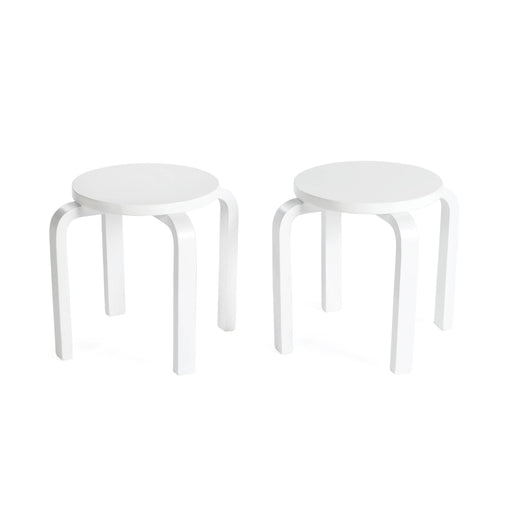 G82043 Nordic Stools Set of 2 White Silo 1 Main | White