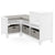 G76801 Corner Nook Martha Stewart Living and Learning Kids' Corner Nook White Quarter | Linen White
