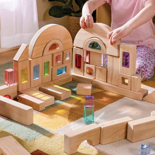 G6832 Wood and Acrylic Unit Block Window Set 24 Pieces Lifestyle 6866